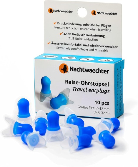 Wielorazowe zatyczki do uszu dla podróżnych (opak. 10 szt.jpg